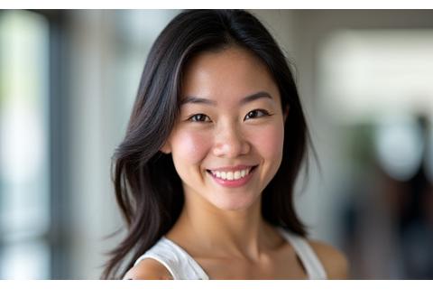 Ms. Clara Chen, a vibrant and energetic lifestyle coach.