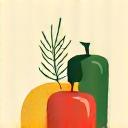 Icon representing healthy food and nutritional elements